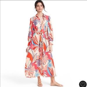 NWT Alexis for Target Floral Robe Dress Size L
